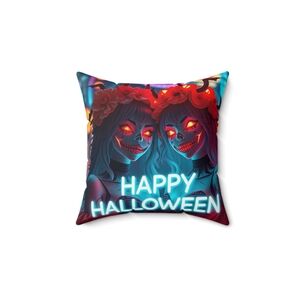 Halloween Decorative Pillow with Colorful Design